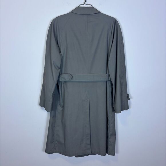 Christain Dior Monsieur Taupe Men's 100% Wool Lined Trench Coat Jacket 42R - Picture 2 of 11